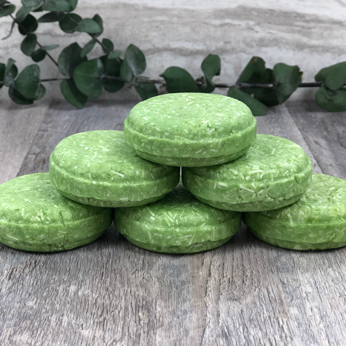 A solid shampoo bar.